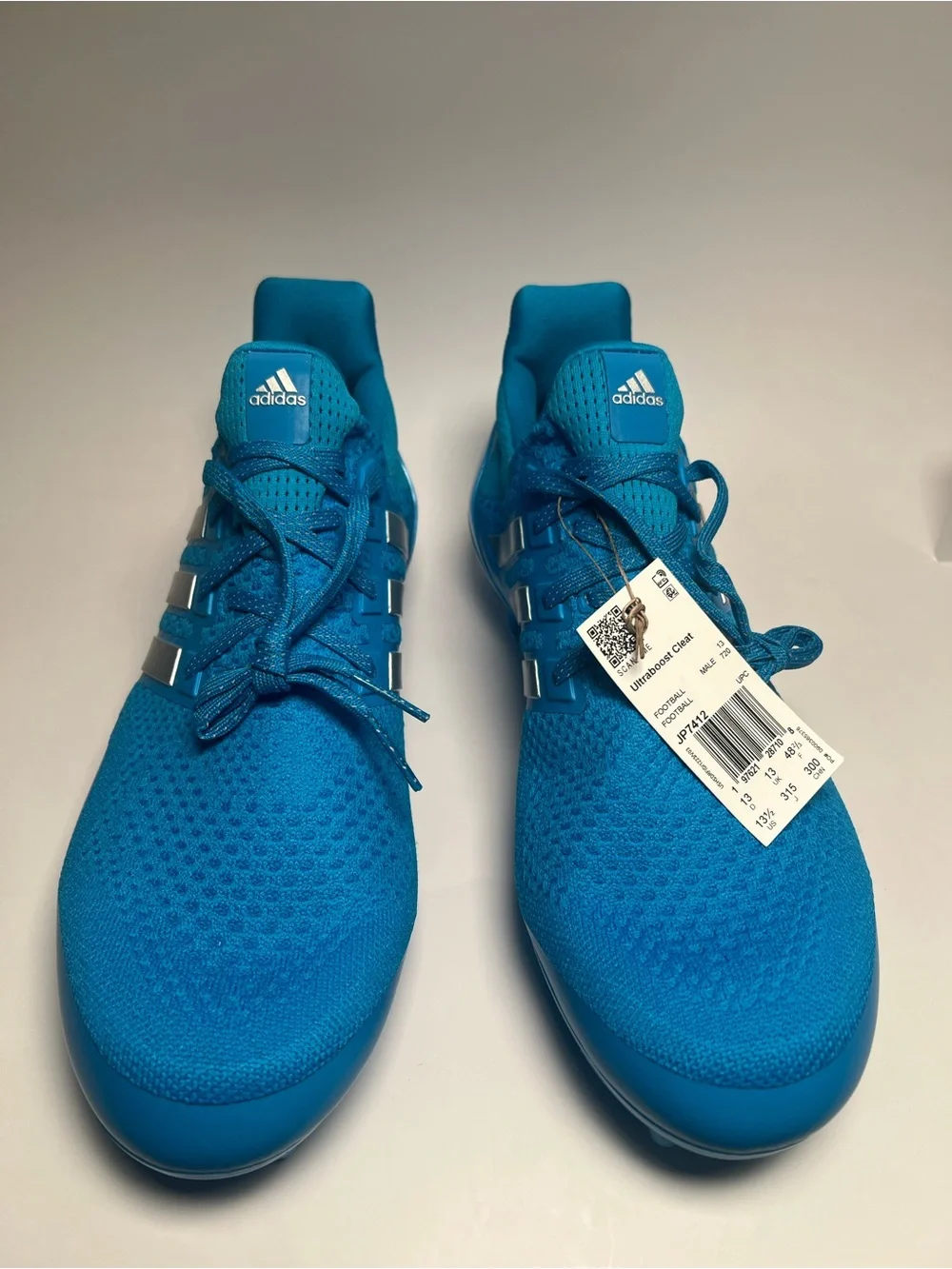 Adidas Ultra Boost Primeknit Mens Football Cleats Size 13.5 UNC Blue JP7412 Rare